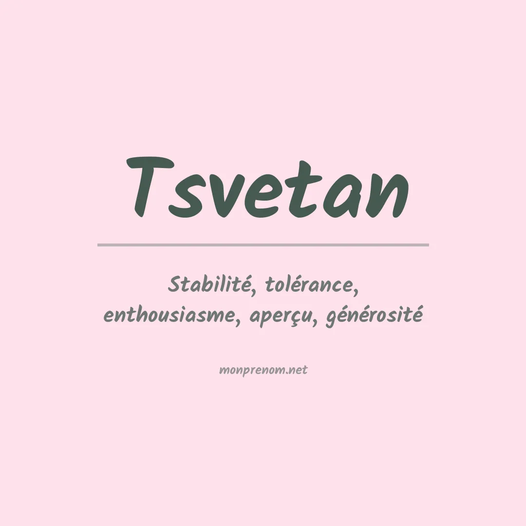 Prénom Tsvetan