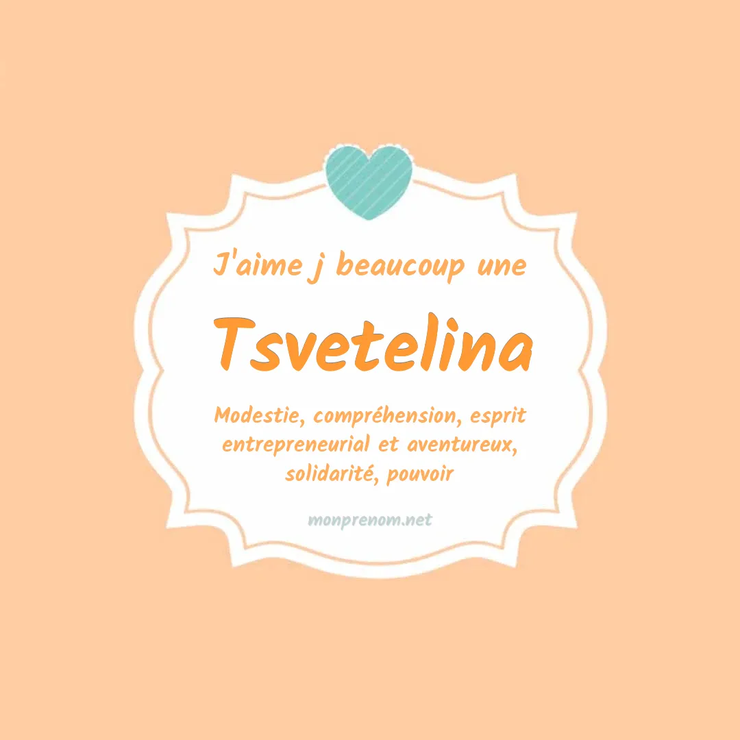 J'aime beaucoup Tsvetelina