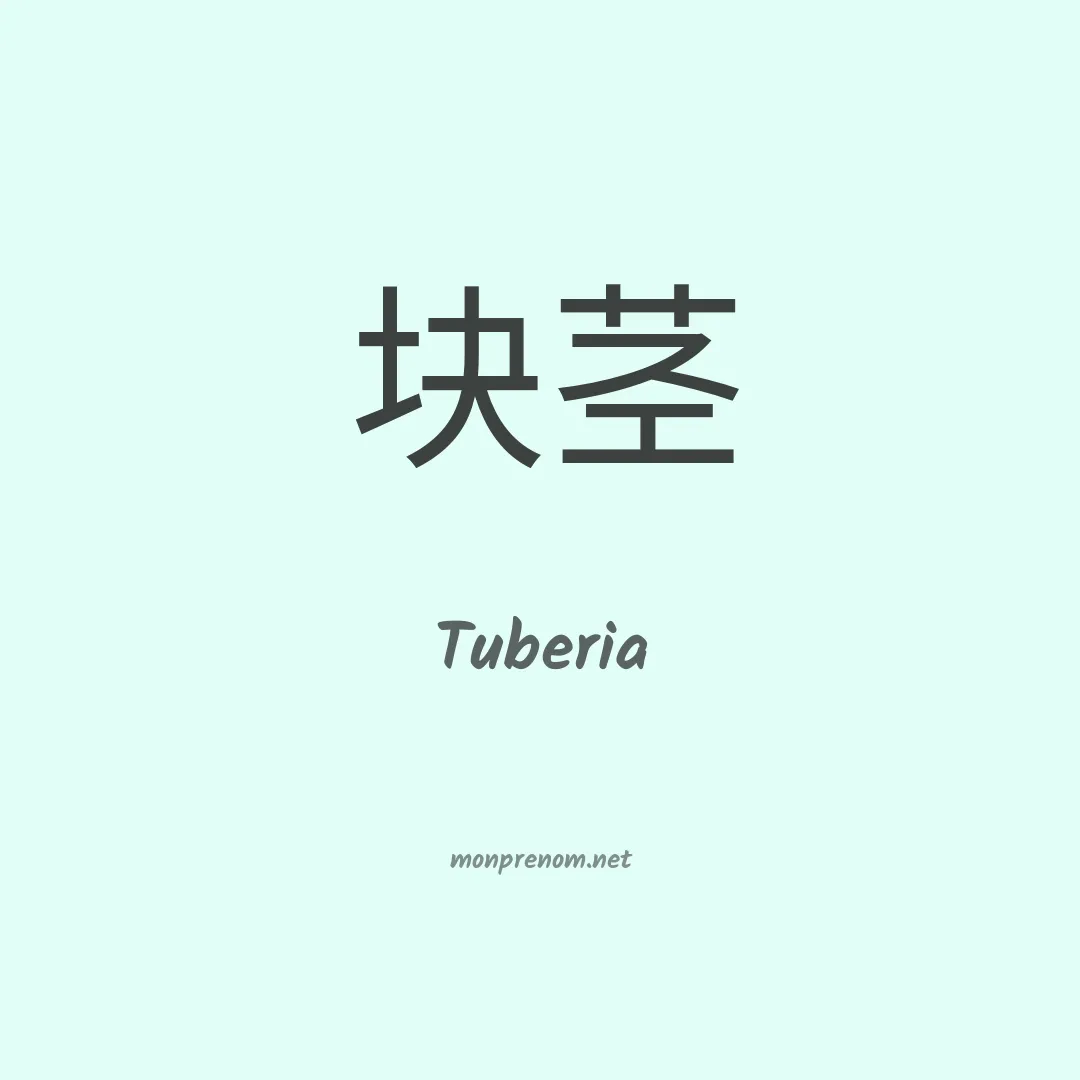 Tuberia en chinois