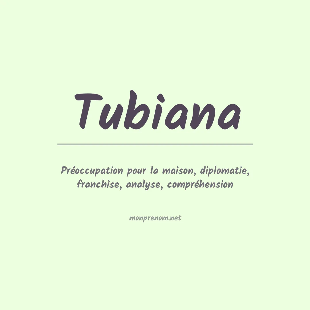 Prénom Tubiana