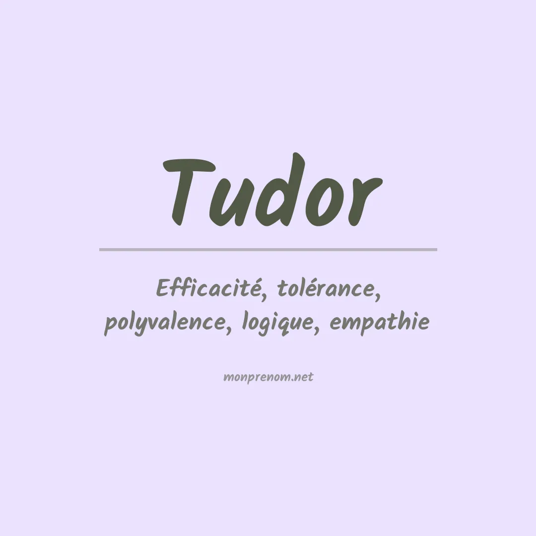 Prénom Tudor