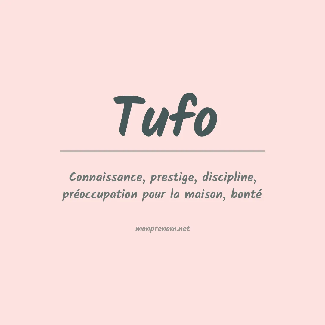 Prénom Tufo