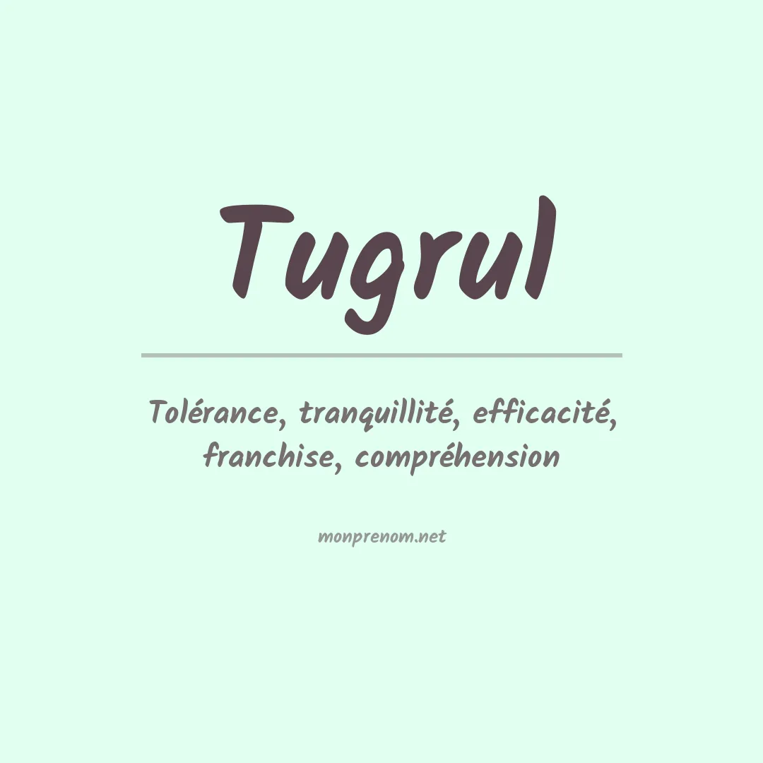 Prénom Tugrul