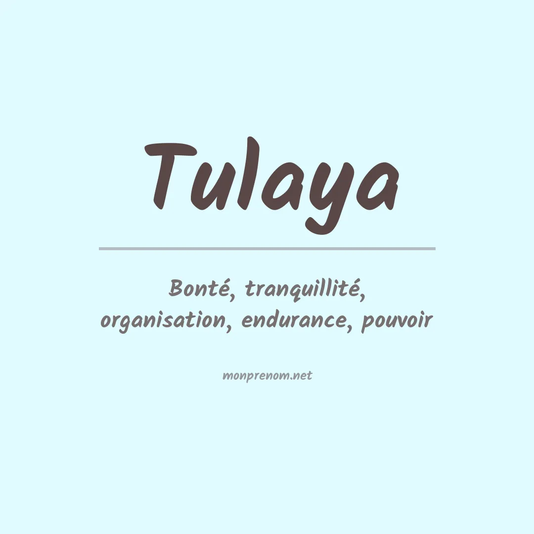 Prénom Tulaya