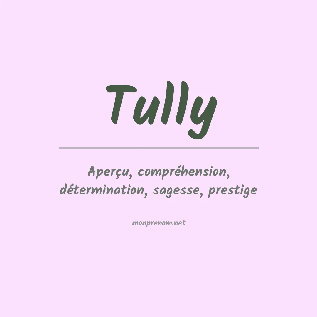 Prénom Tully