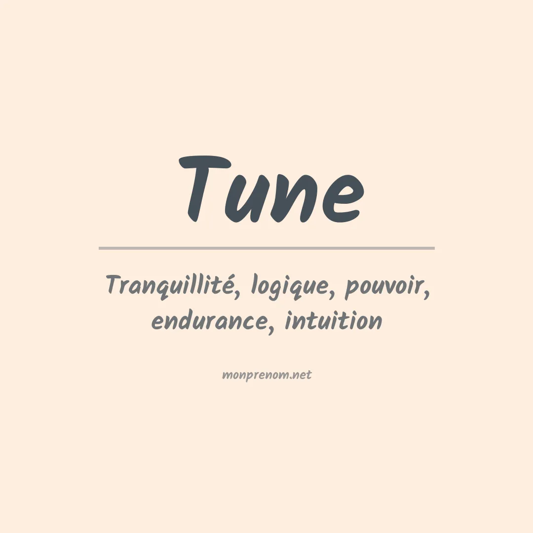 Prénom Tune