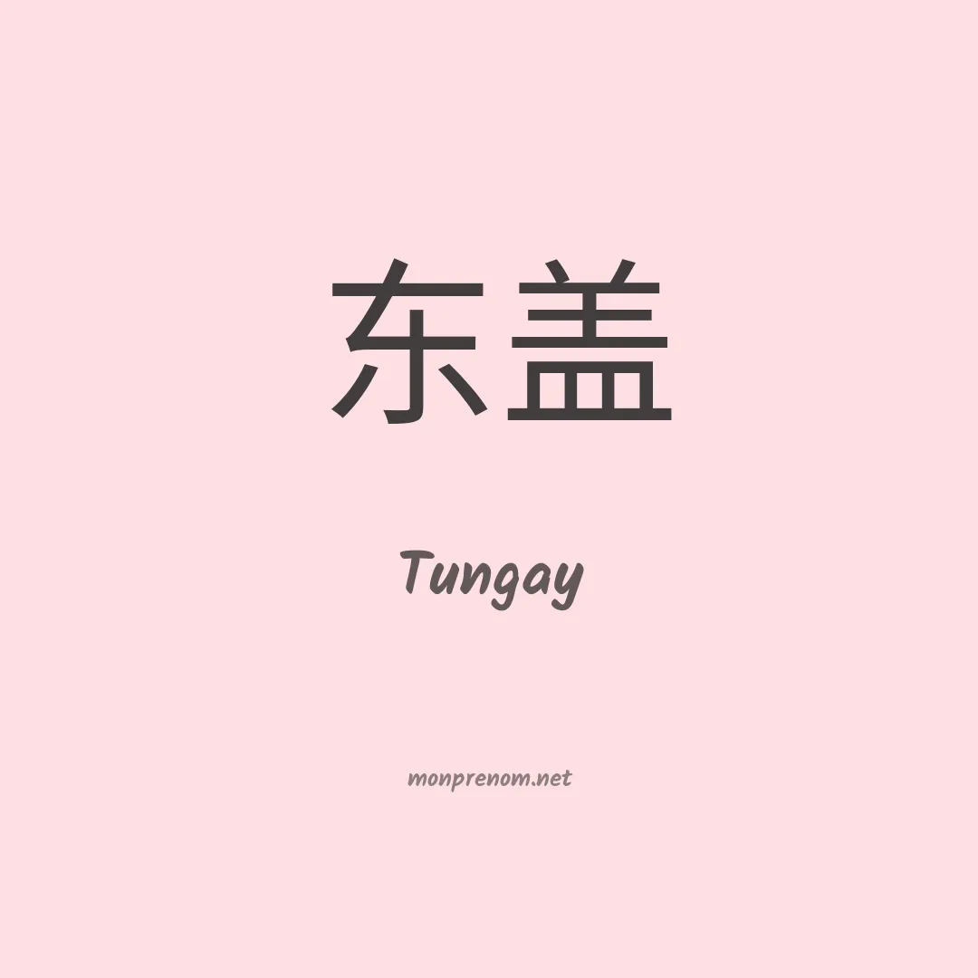 Tungay en chinois
