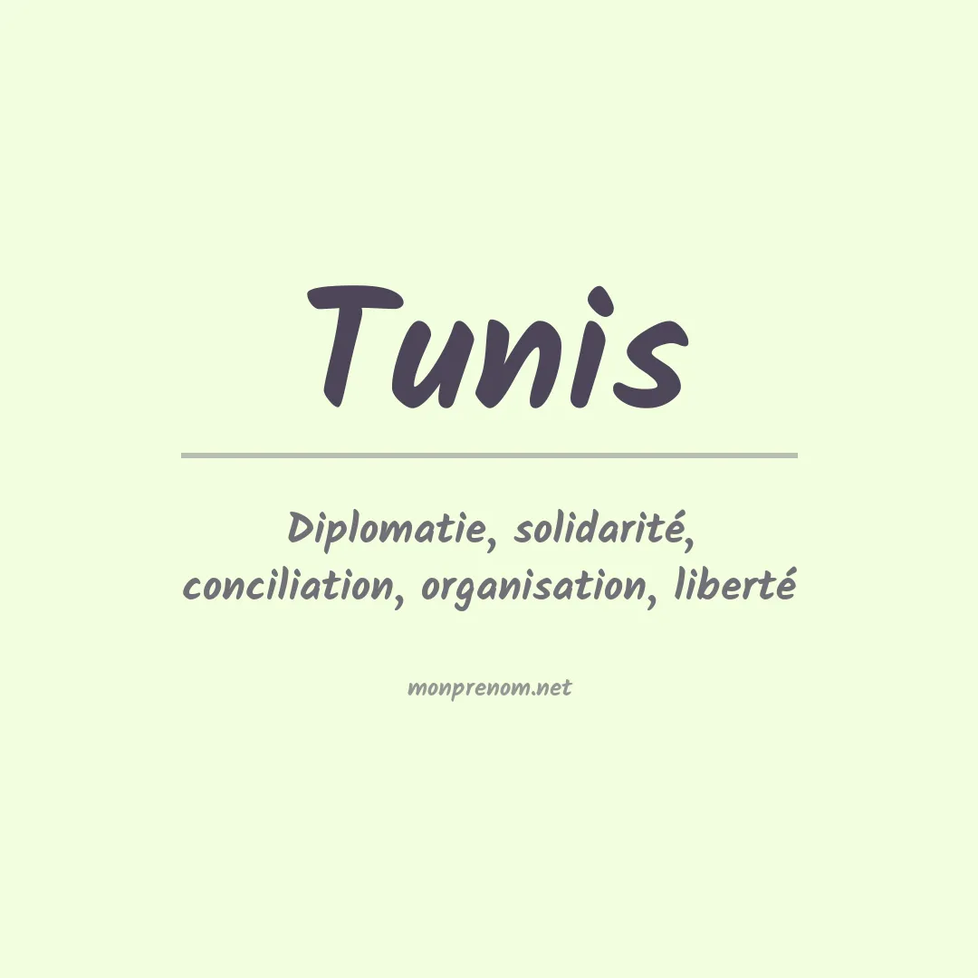 Prénom Tunis