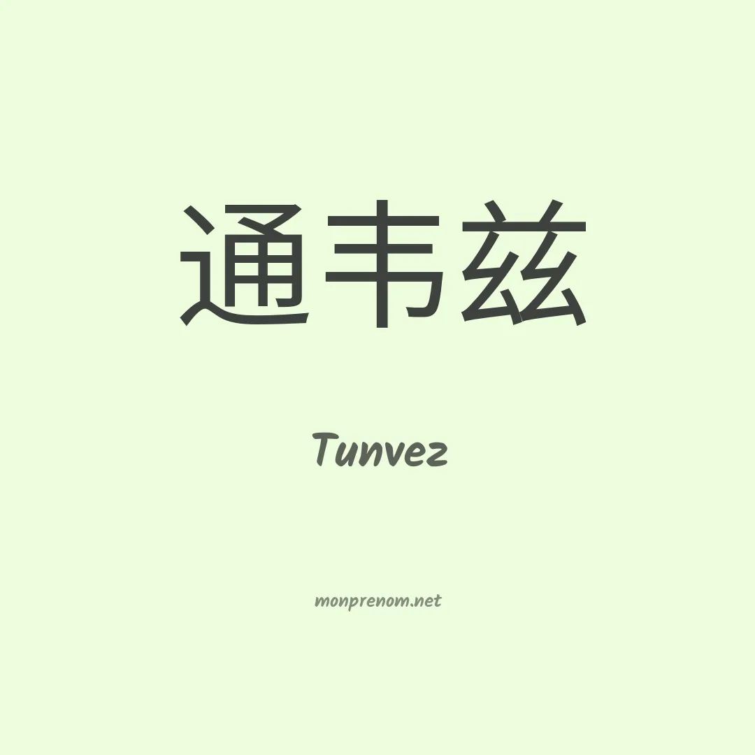 Tunvez en chinois