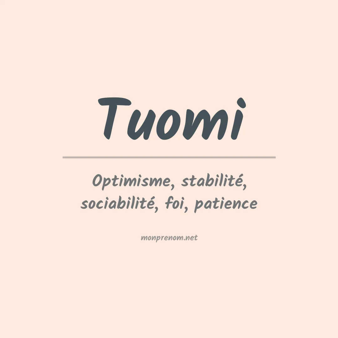 Prénom Tuomi