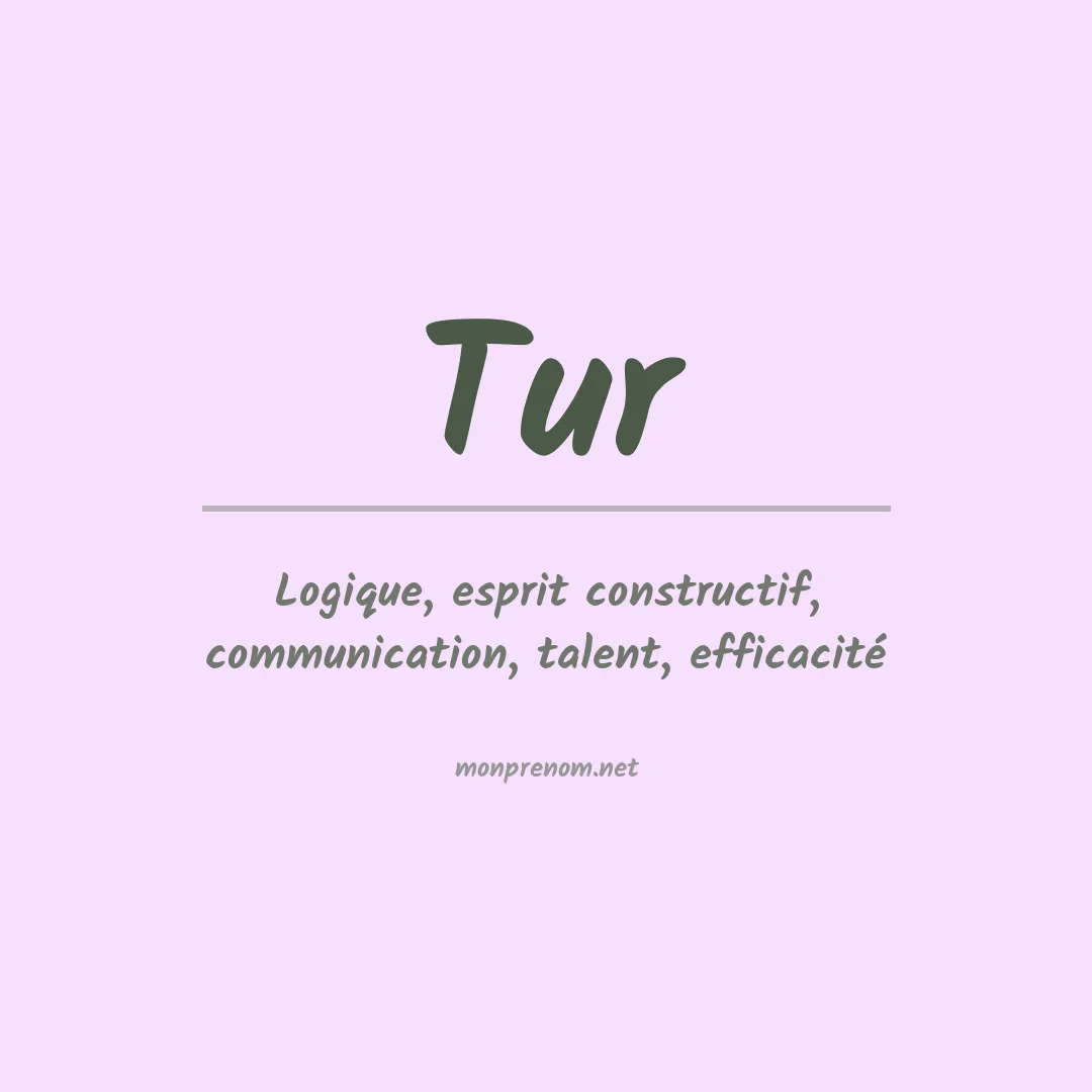 Prénom Tur