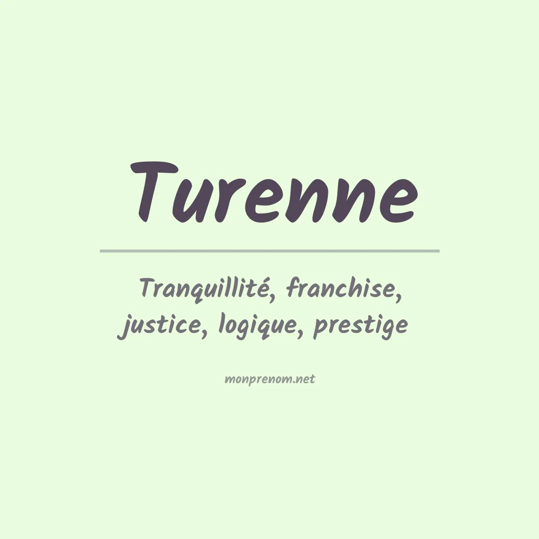 Prénom Turenne
