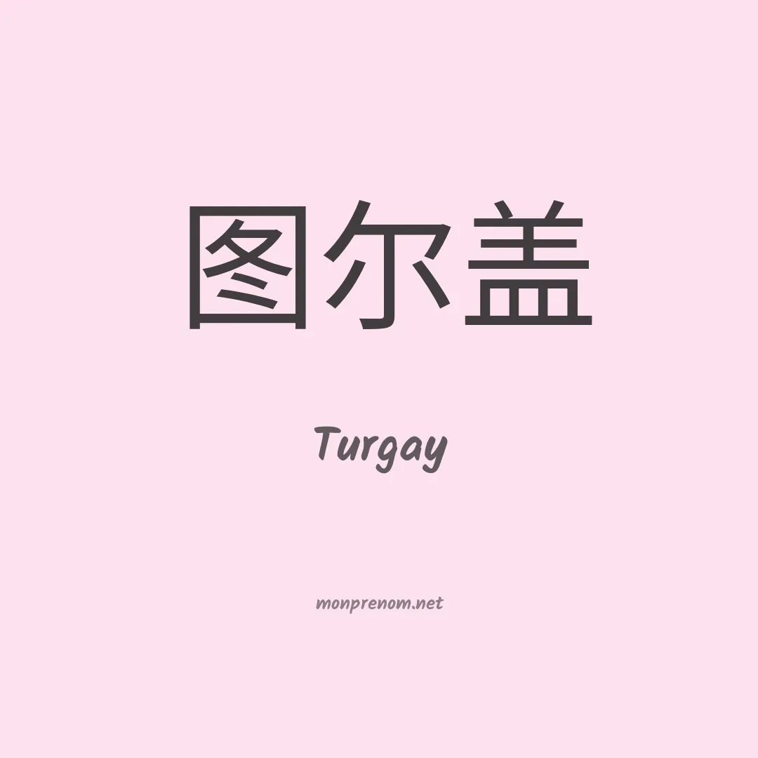 Turgay en chinois
