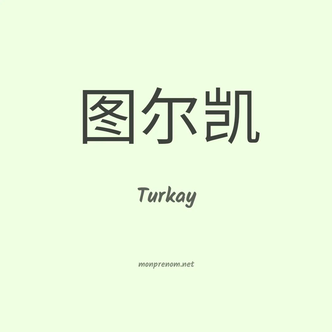 Turkay en chinois