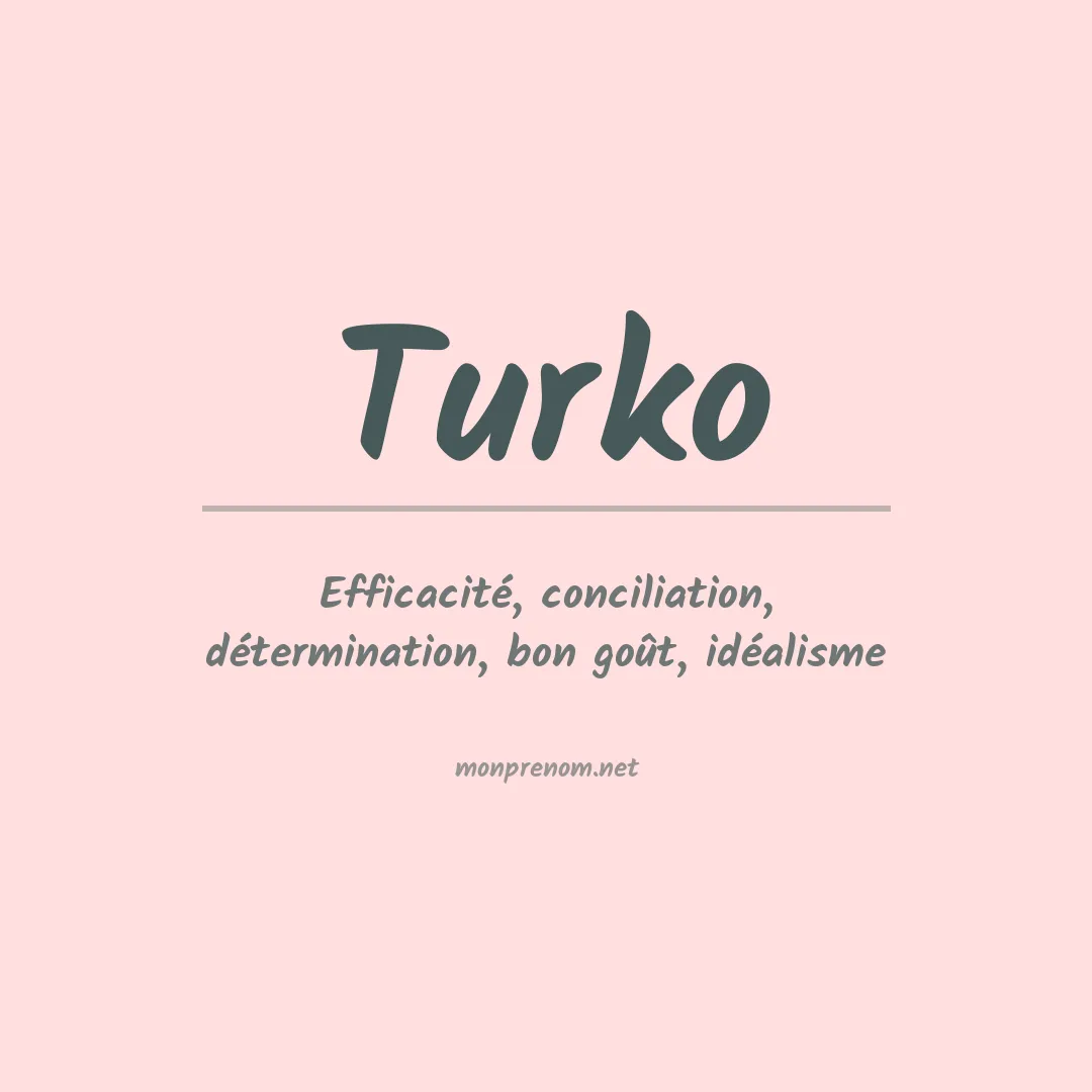Prénom Turko