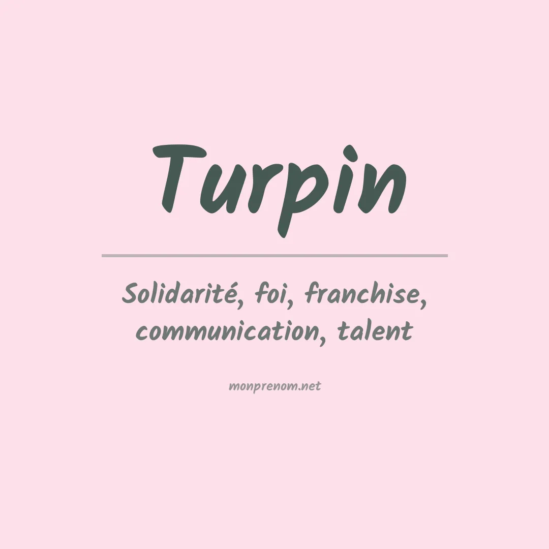 Prénom Turpin