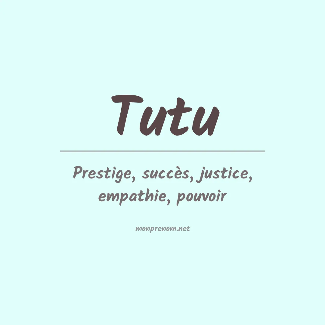 Prénom Tutu