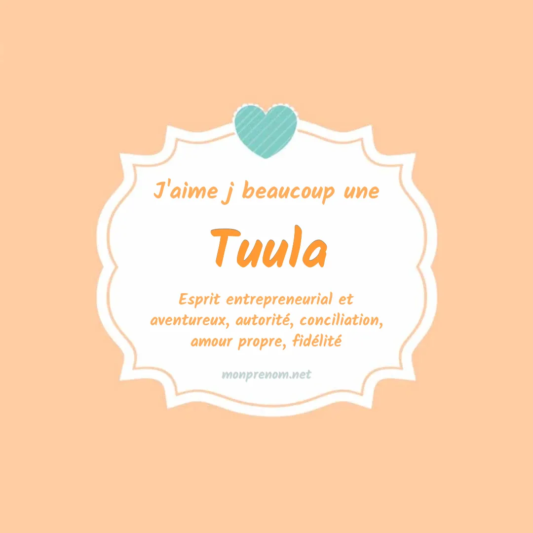 J'aime beaucoup Tuula
