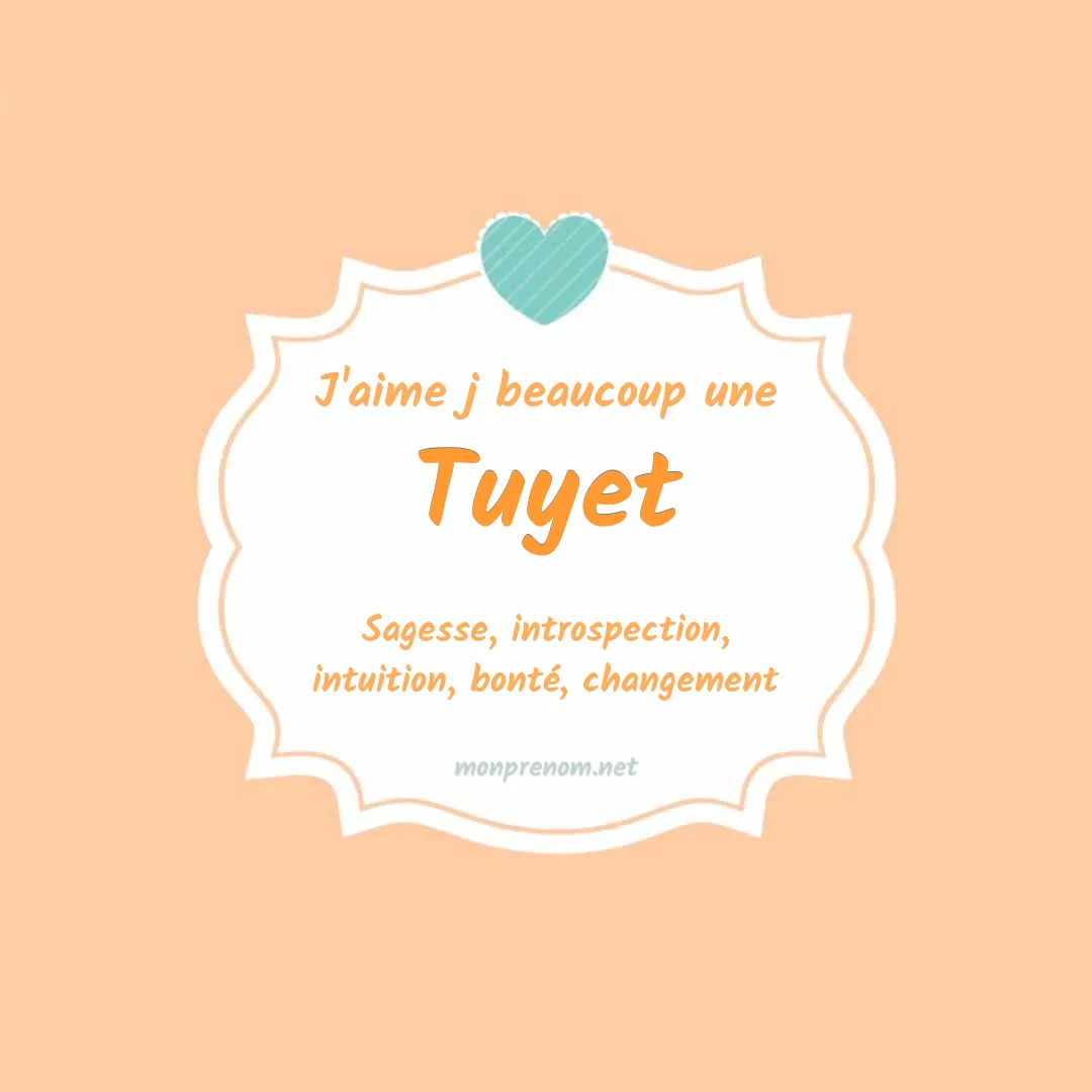 J'aime beaucoup Tuyet