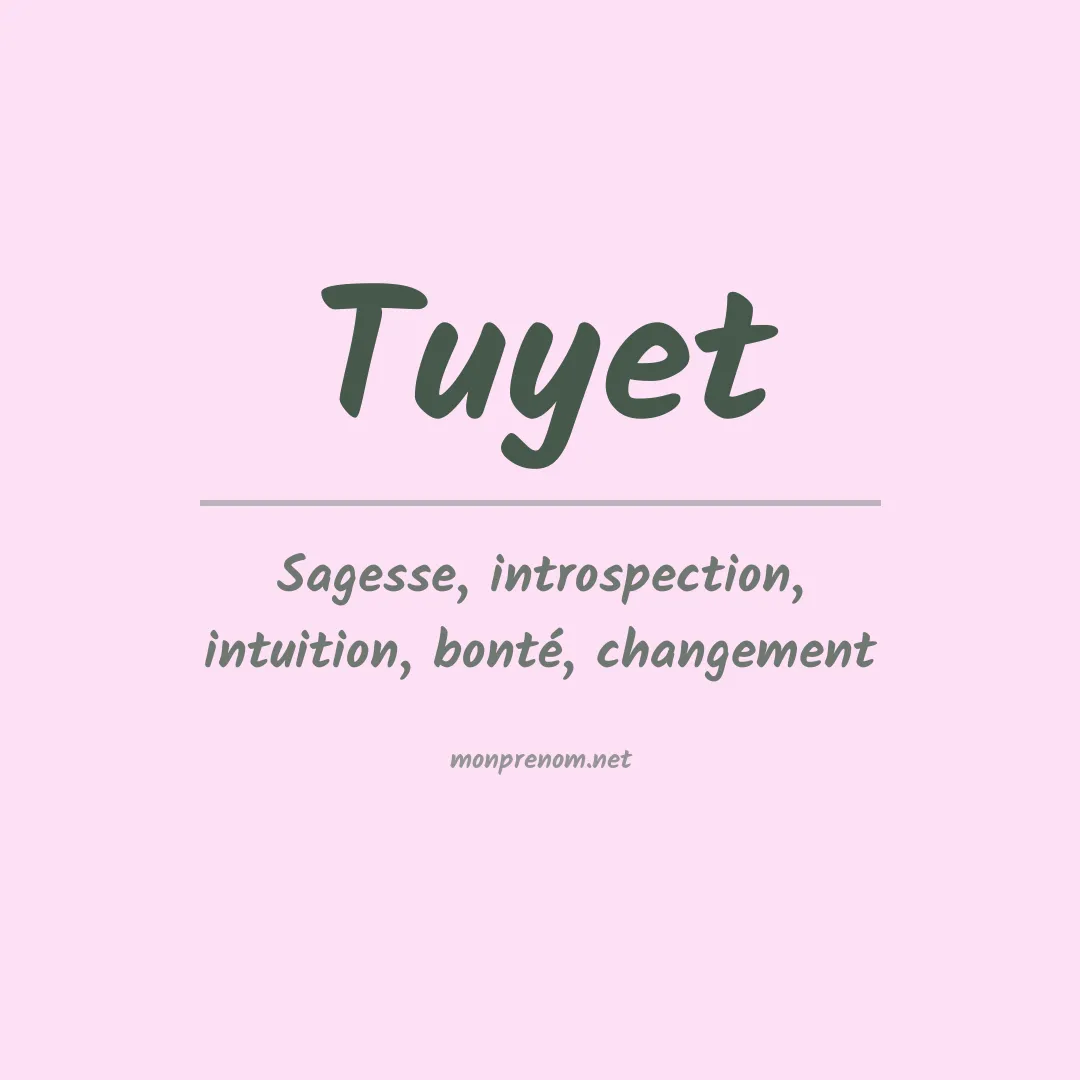 Prénom Tuyet
