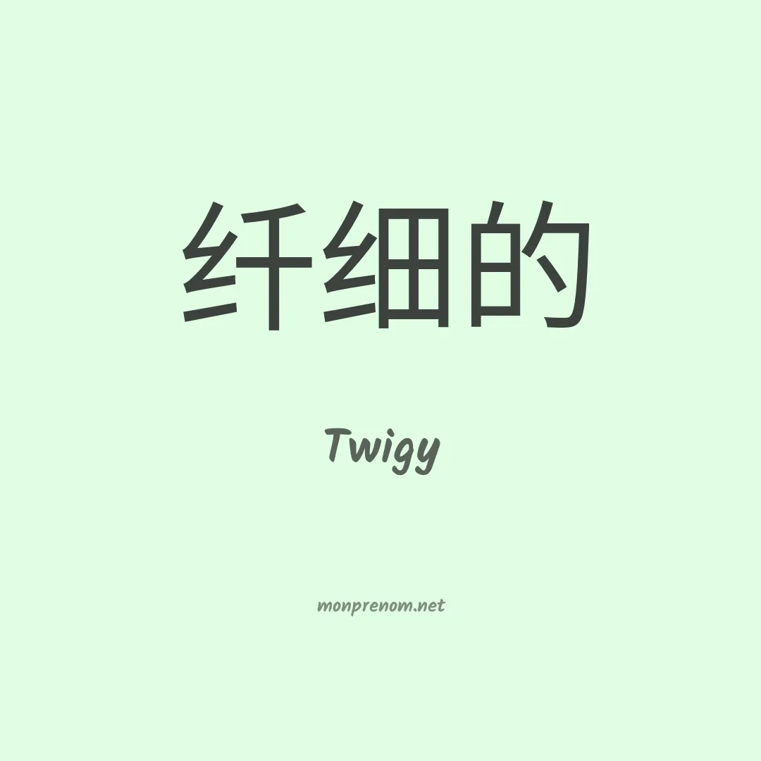 Twigy en chinois
