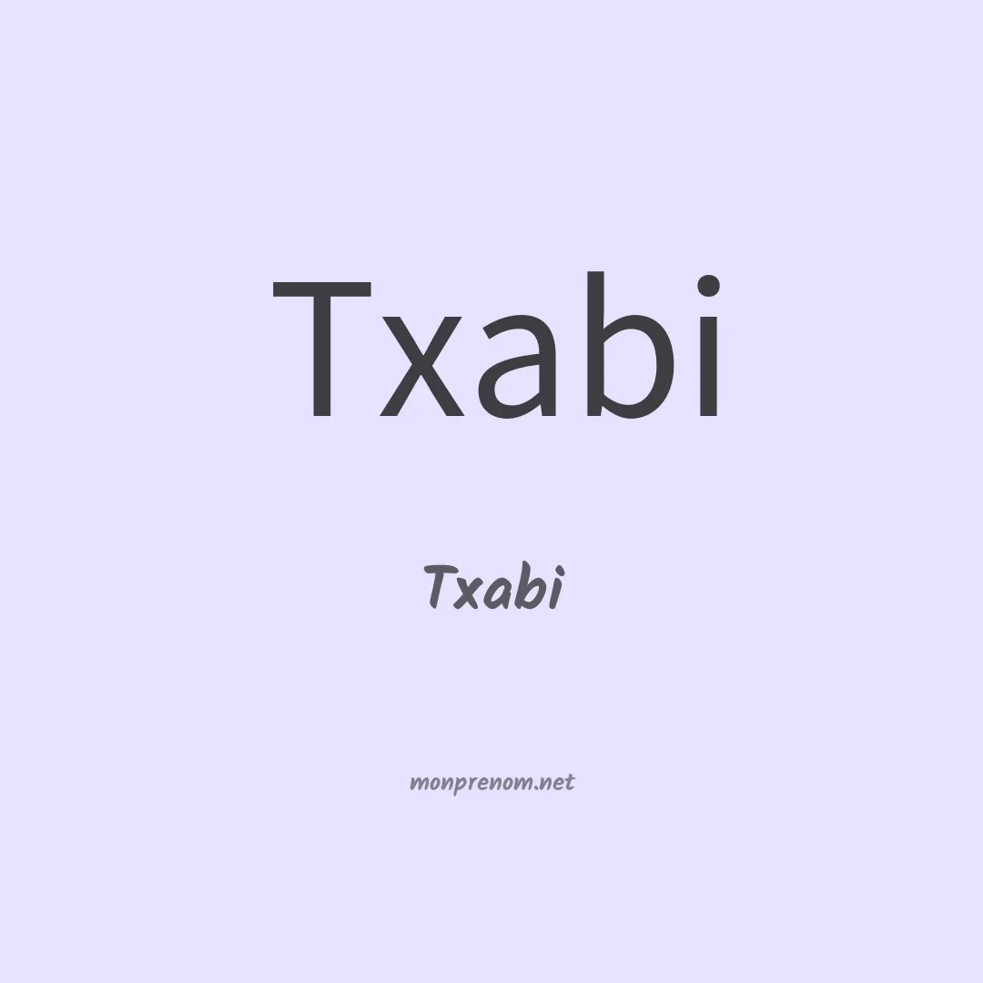 Txabi en chinois