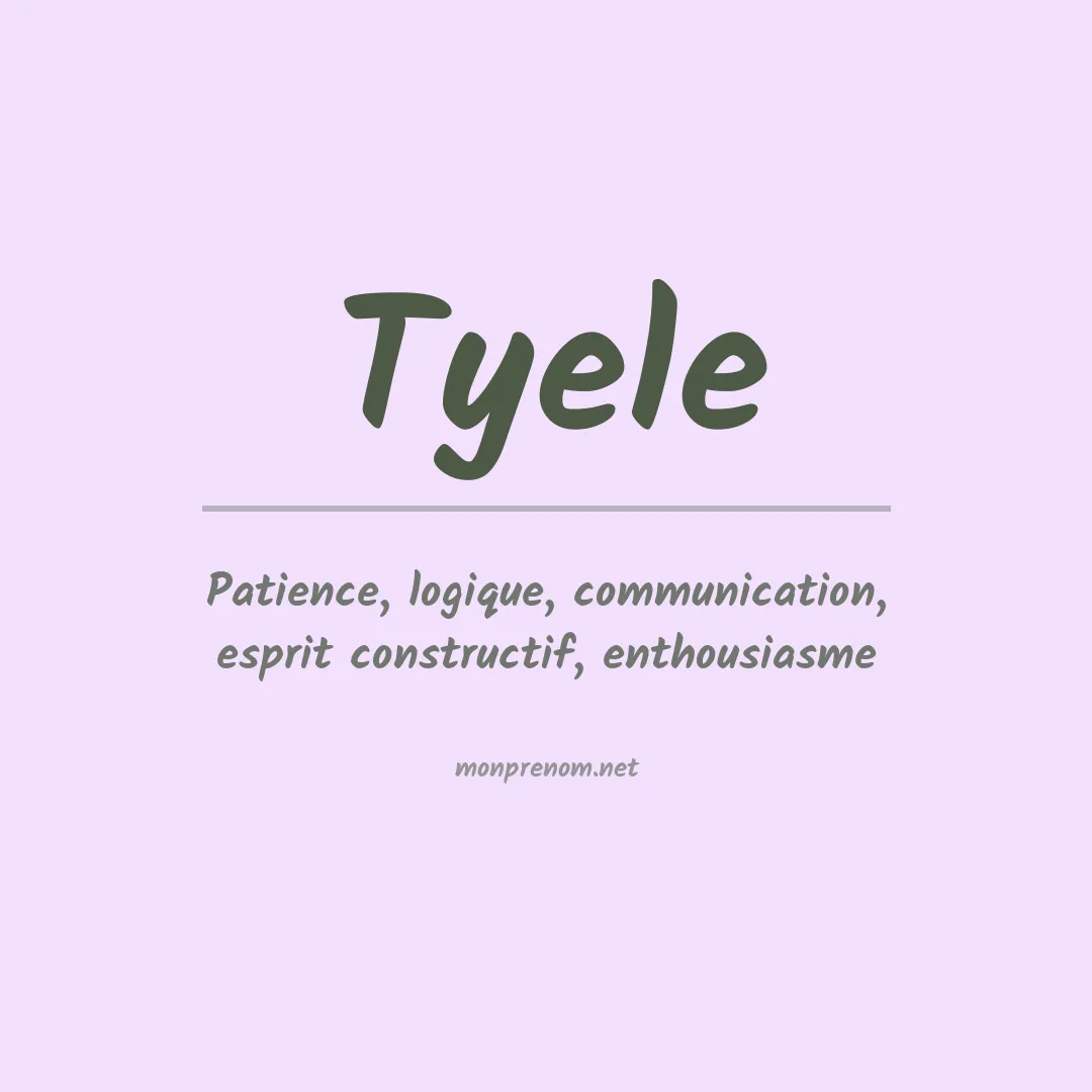 Prénom Tyele