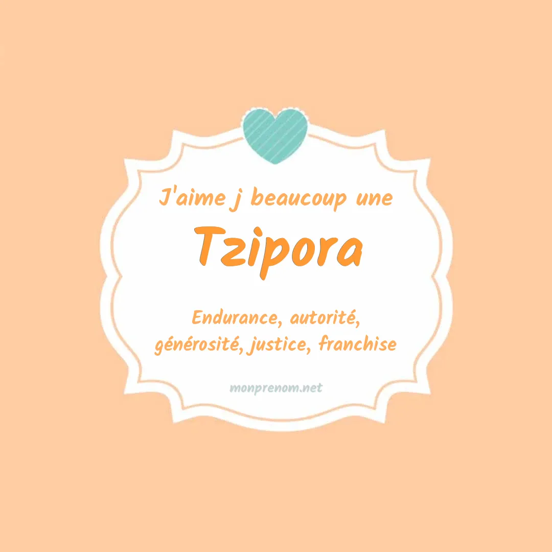 J'aime beaucoup Tzipora