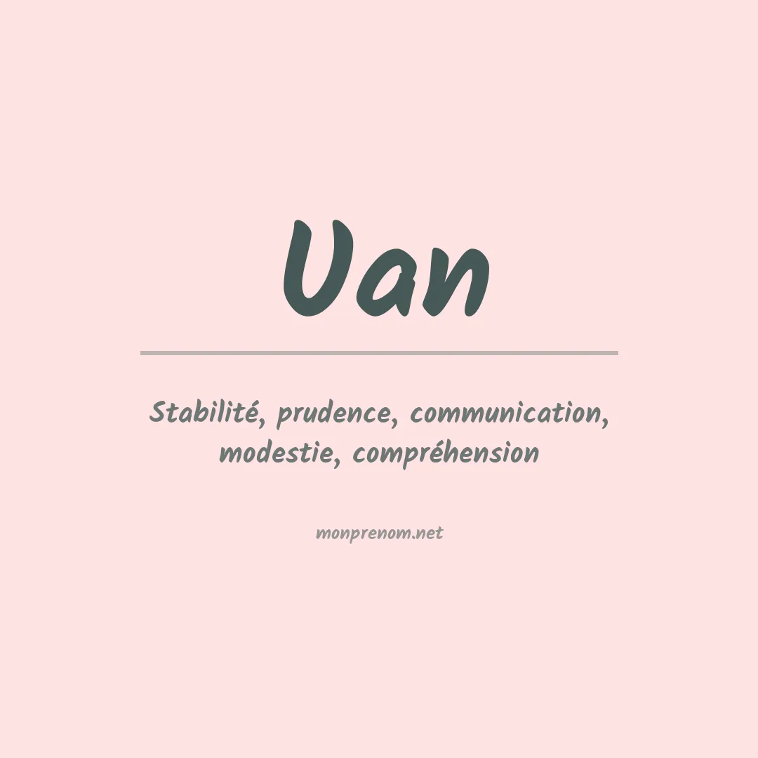 Signification du prénom Uan