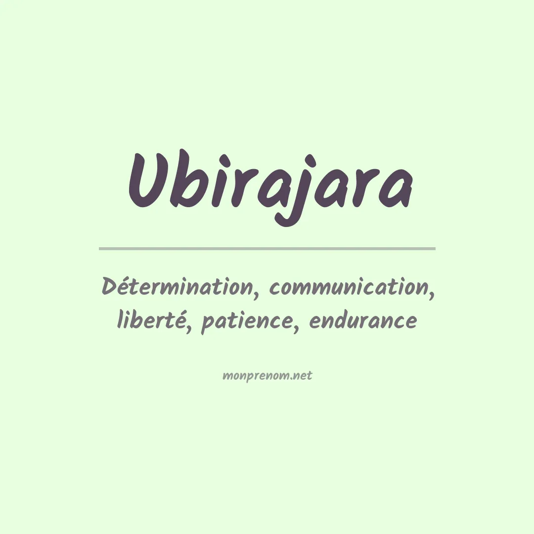 Prénom Ubirajara