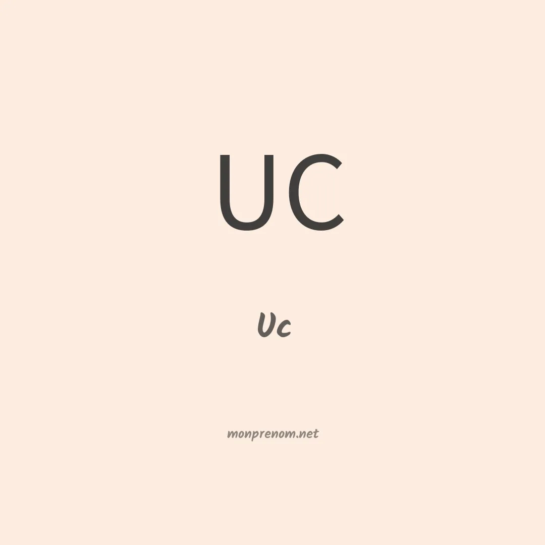 Uc en chinois
