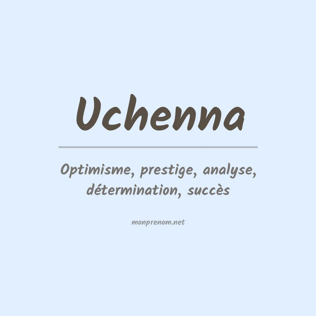 Prénom Uchenna