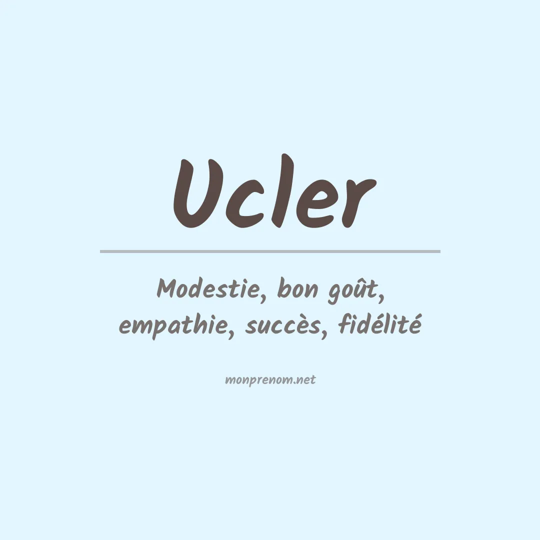 Prénom Ucler
