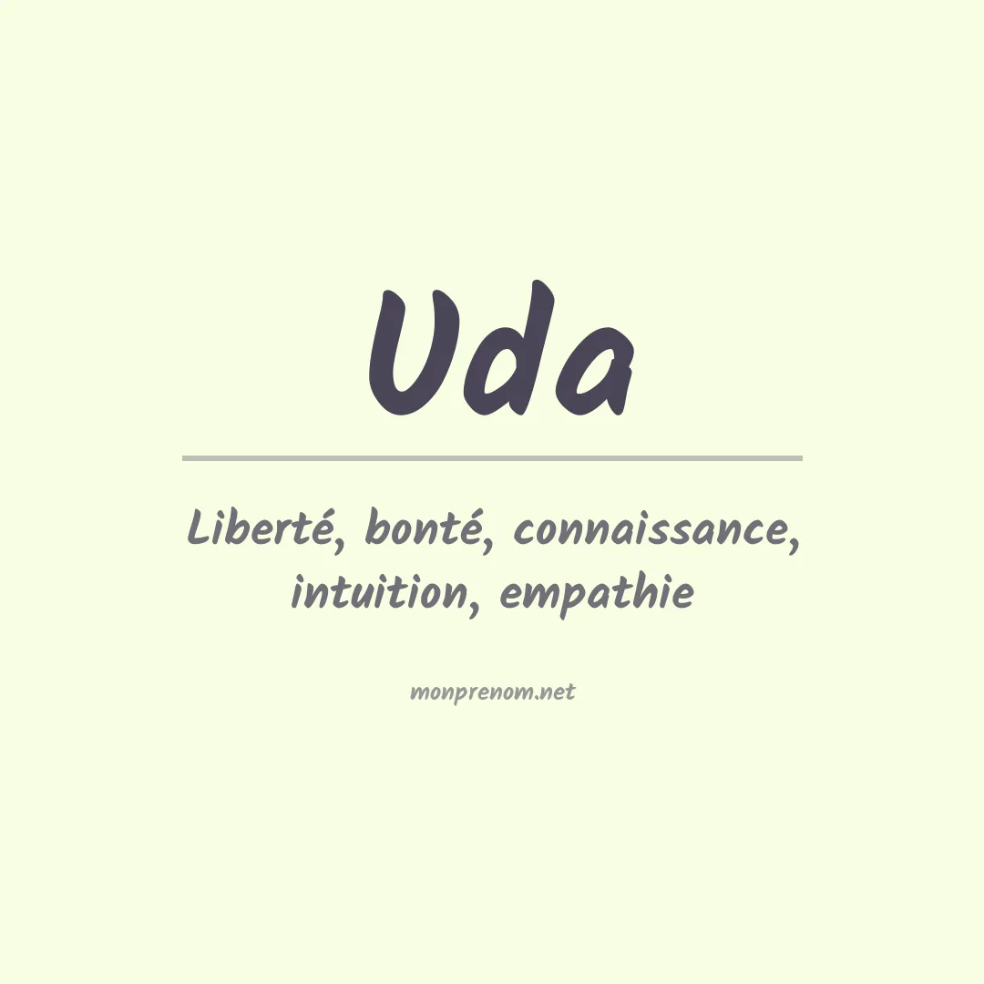 Prénom Uda