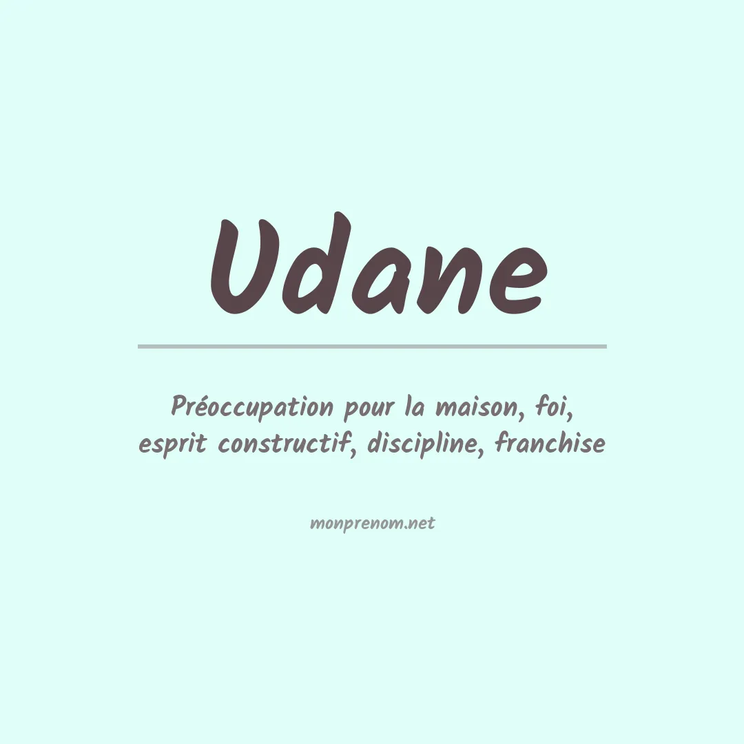 Prénom Udane