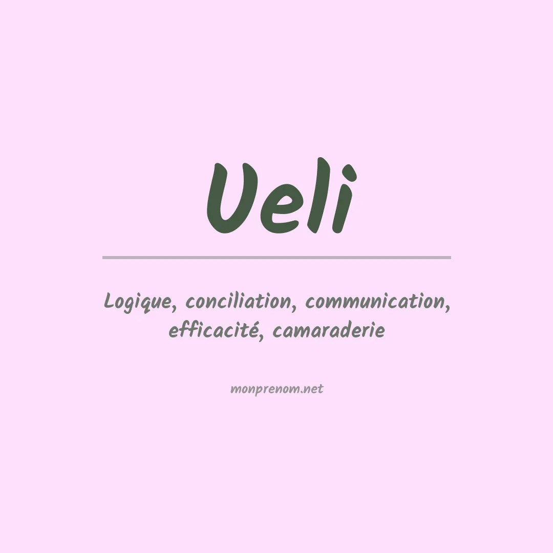 Prénom Ueli