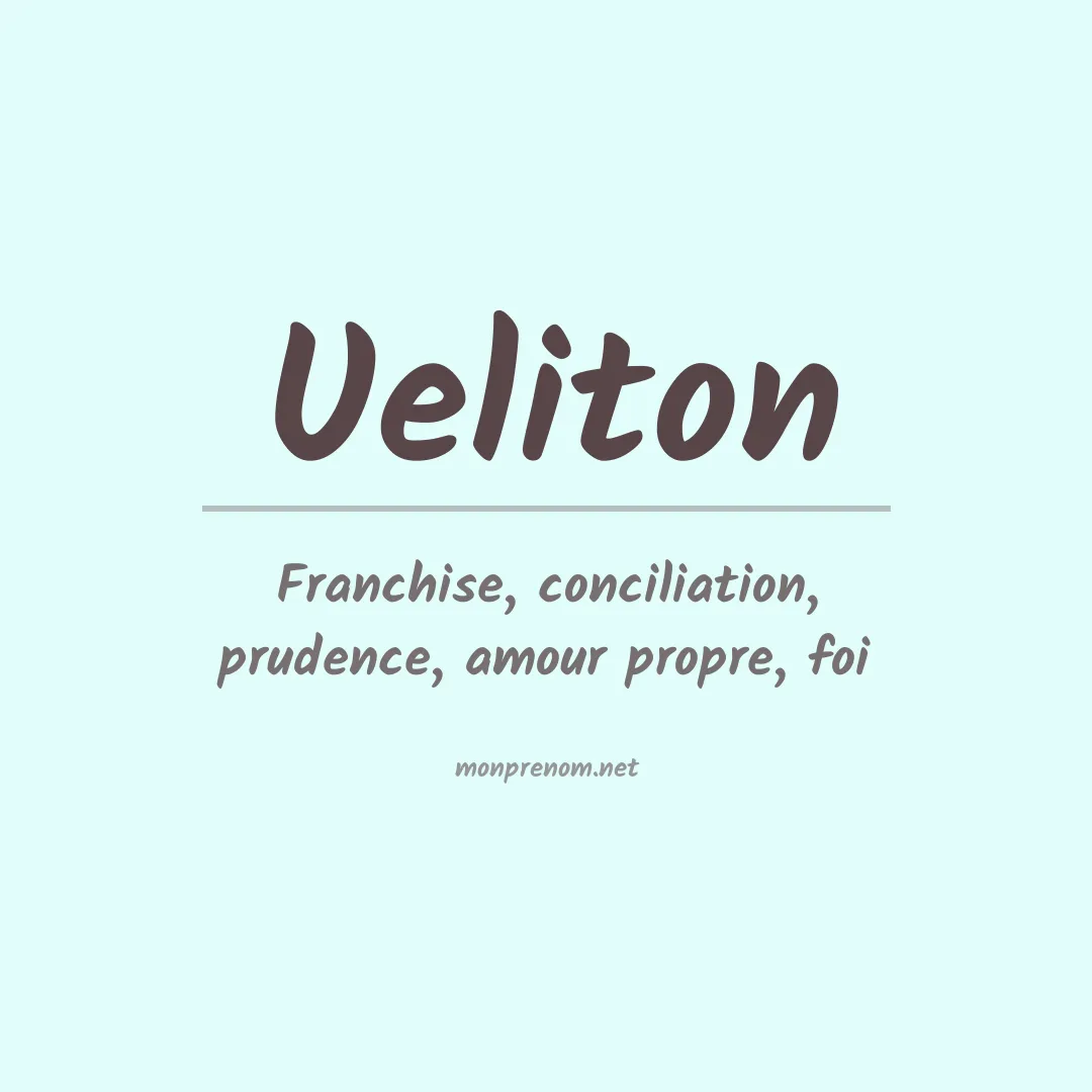 Prénom Ueliton