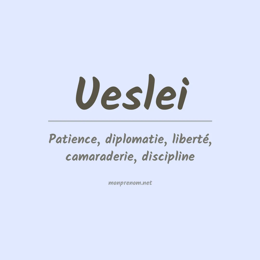 Prénom Ueslei