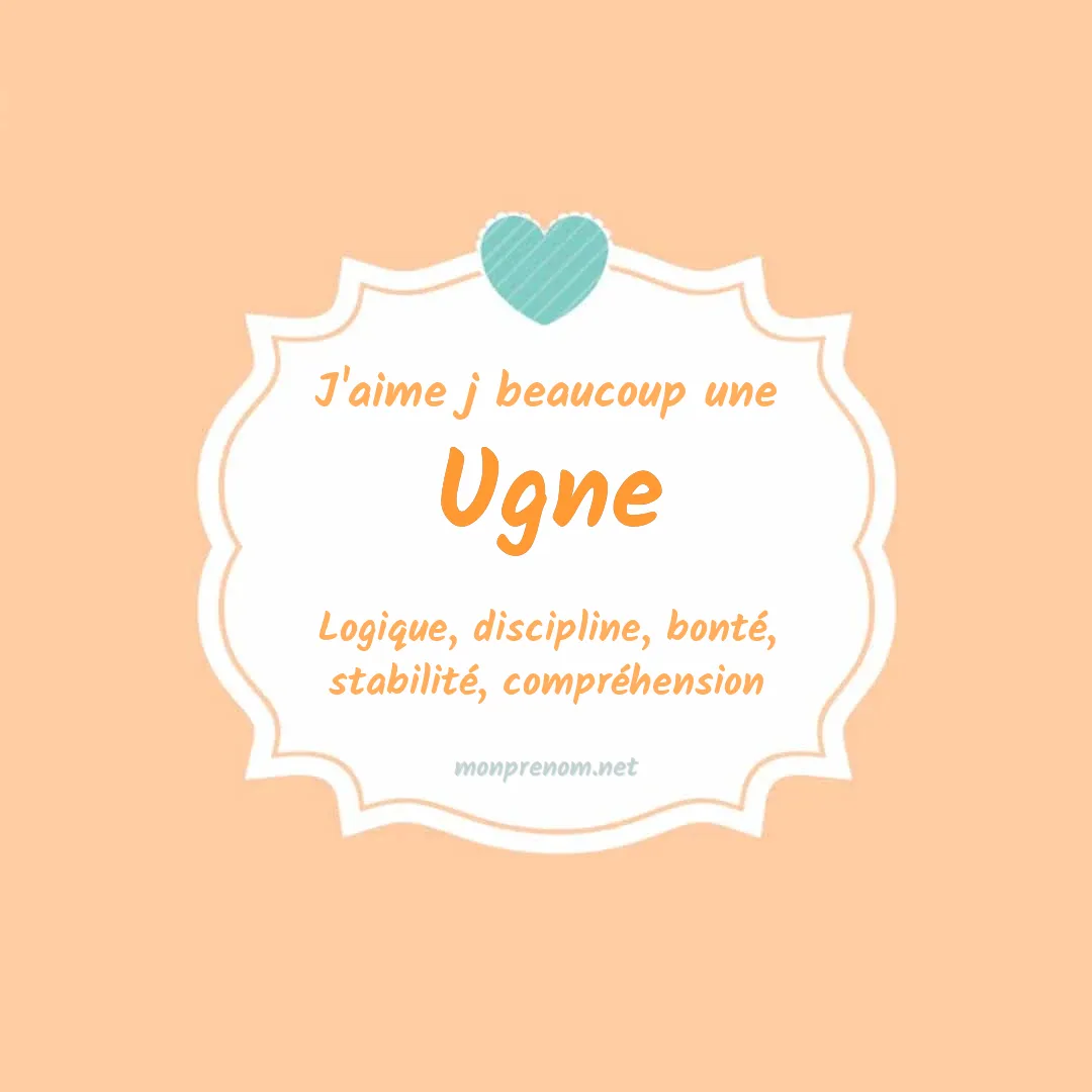 J'aime beaucoup Ugne