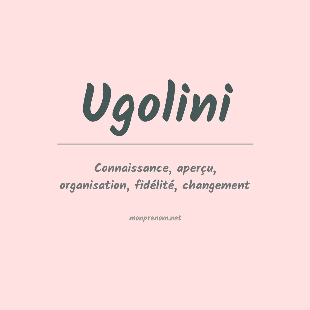 Prénom Ugolini