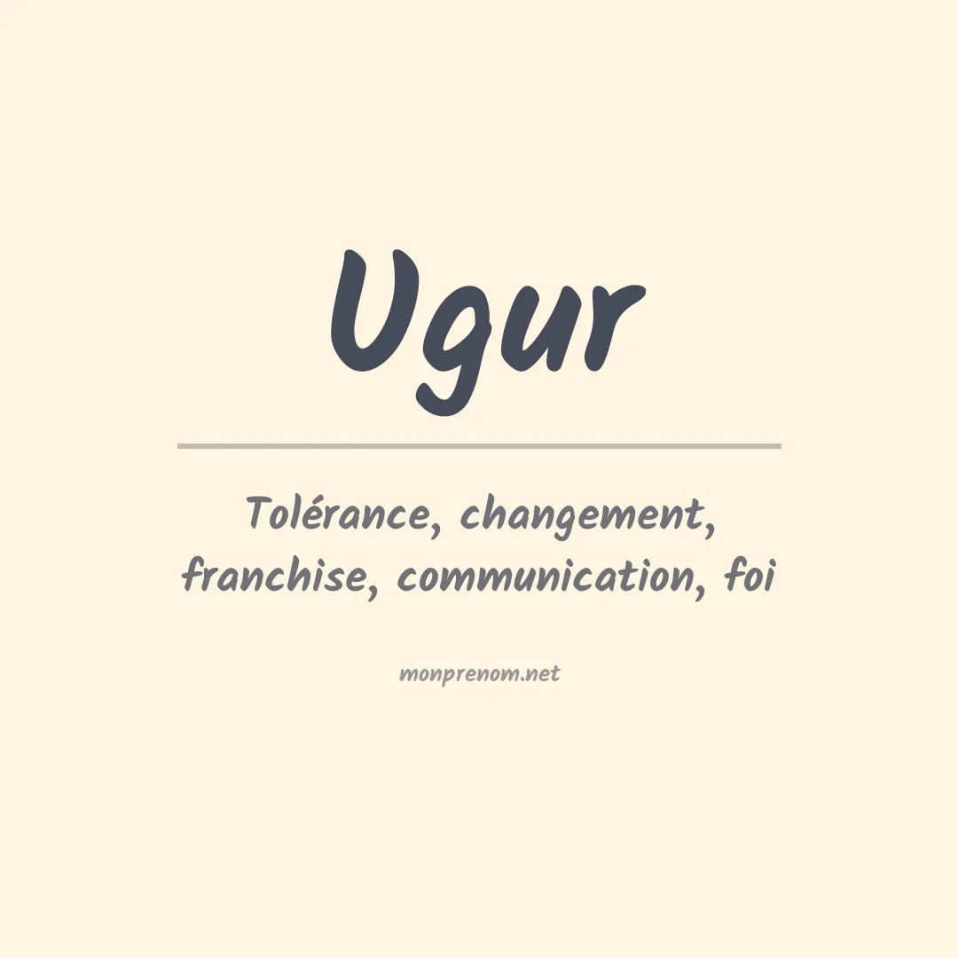 Prénom Ugur