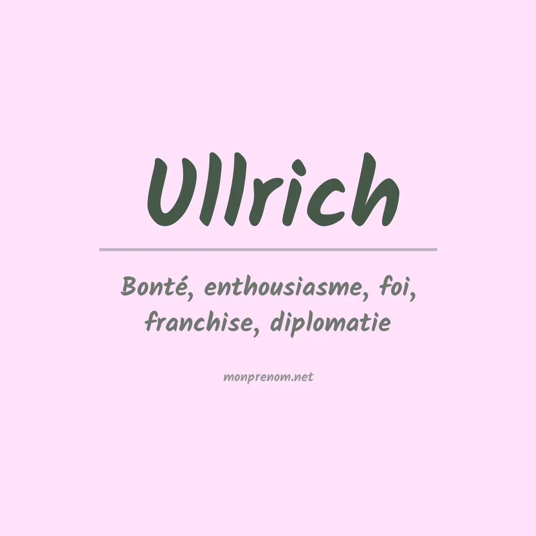 Prénom Ullrich
