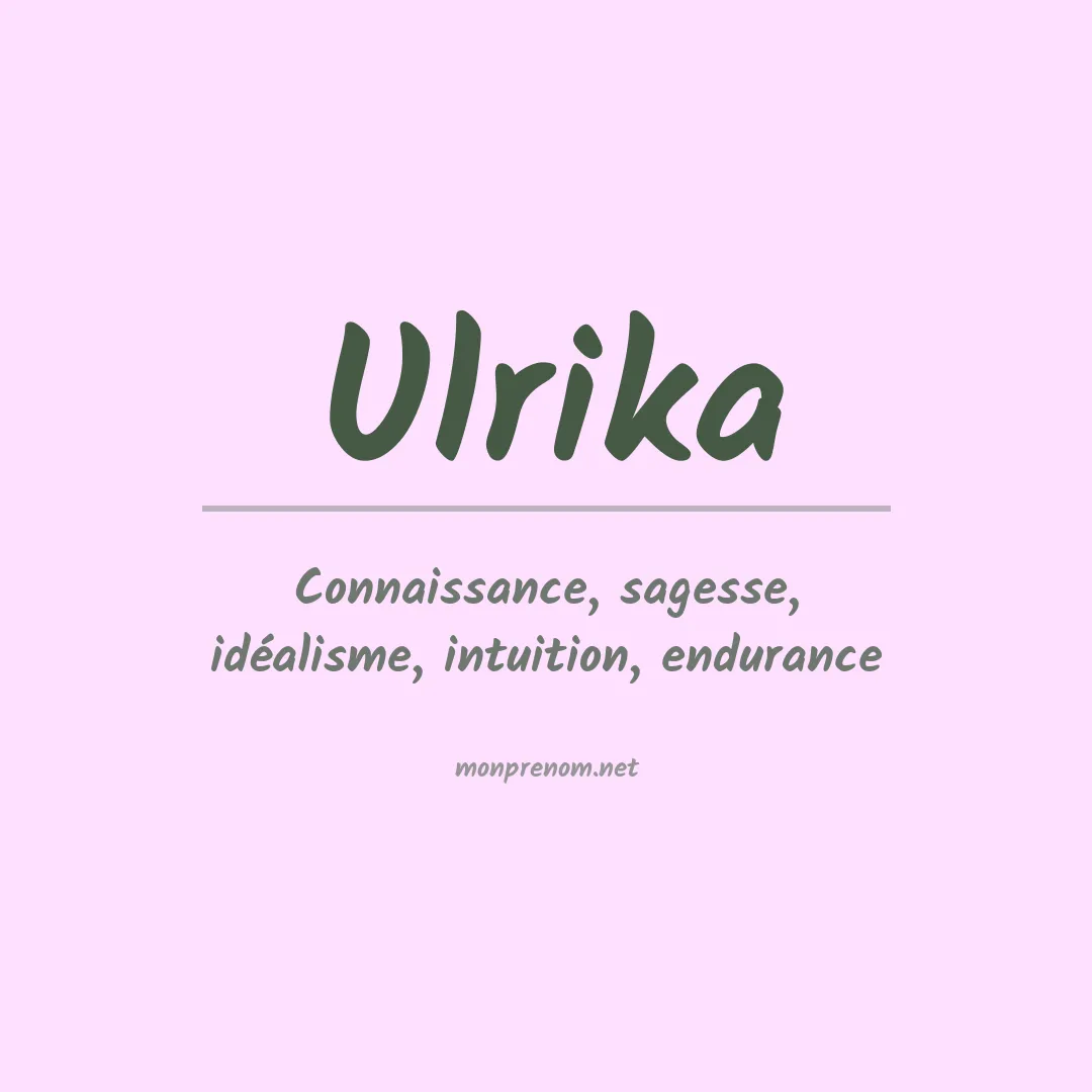 Prénom Ulrika