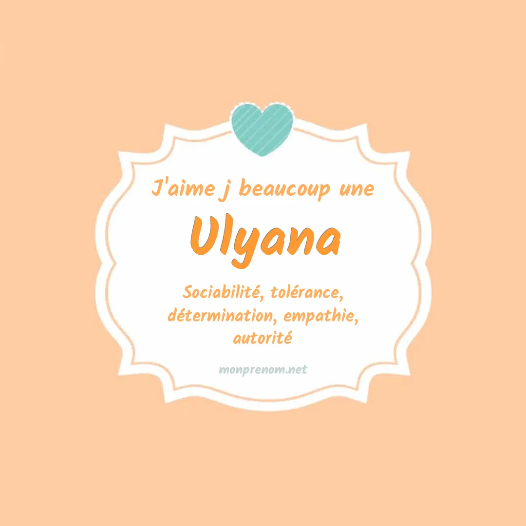 J'aime beaucoup Ulyana