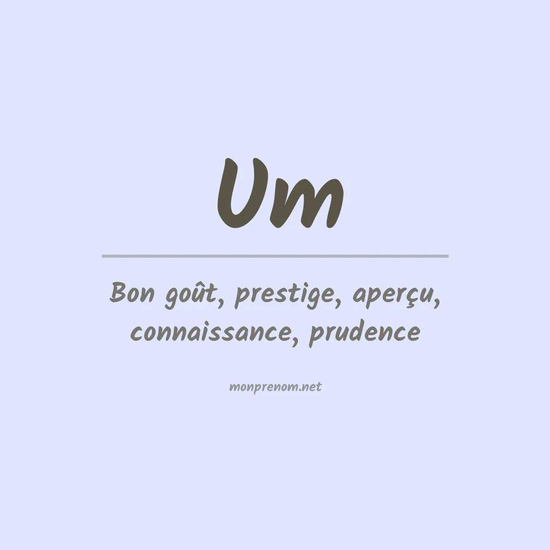 Prénom Um