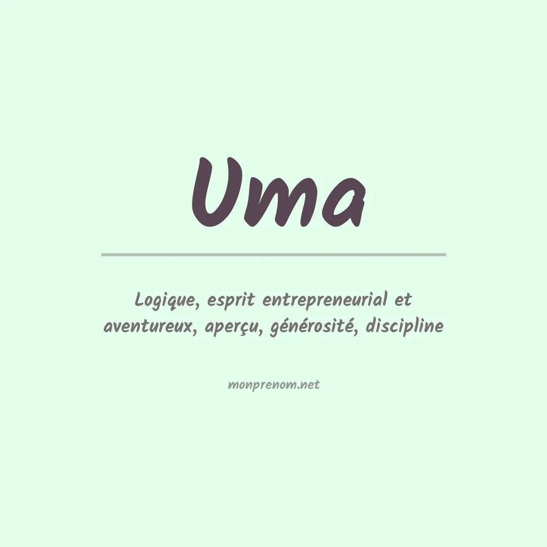 Prénom Uma