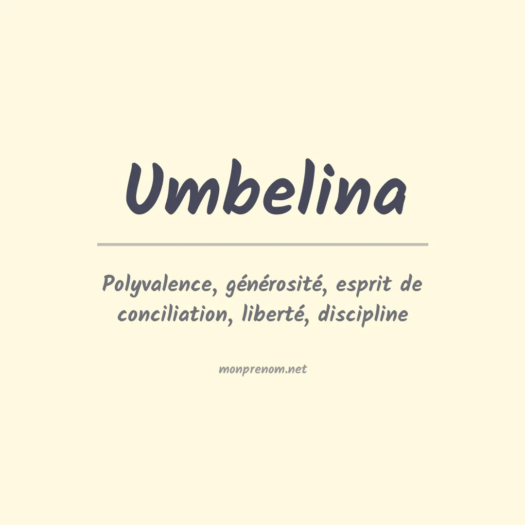 Prénom Umbelina
