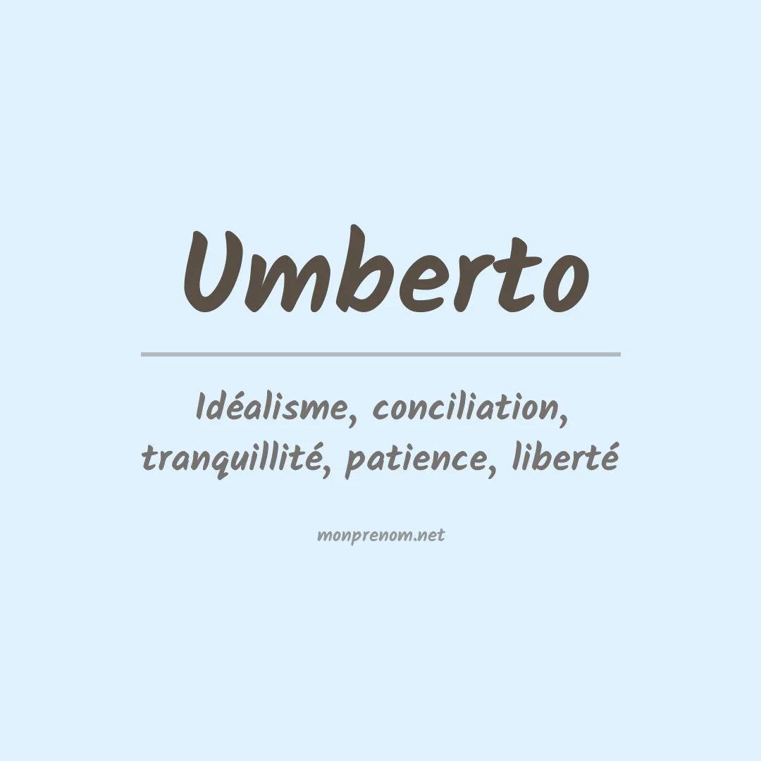 Prénom Umberto