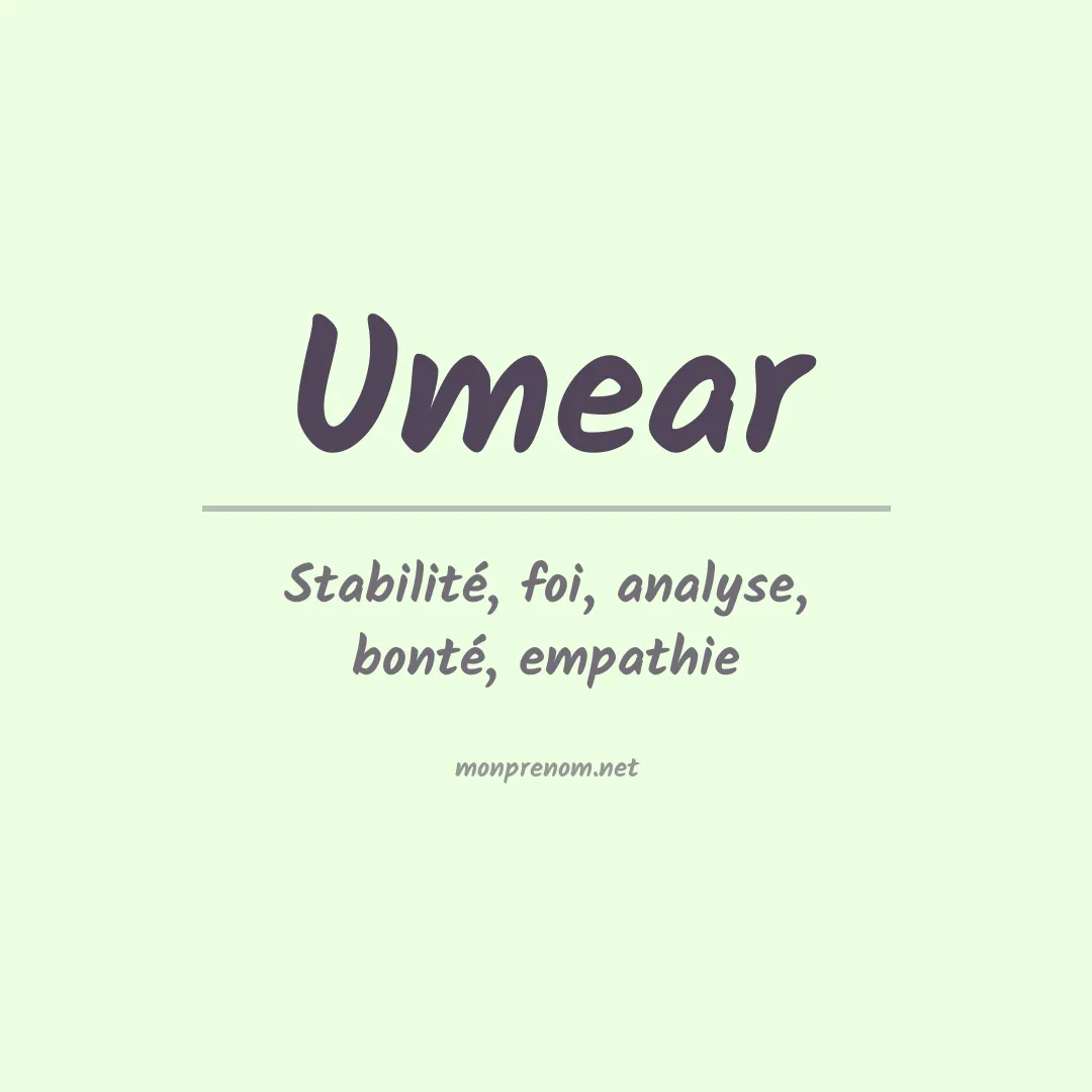 Prénom Umear