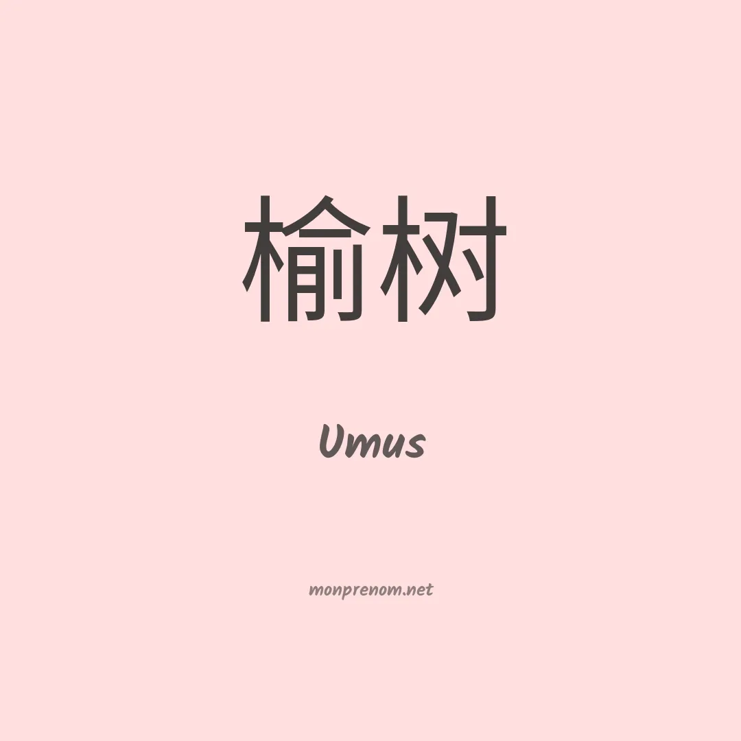 Umus en chinois